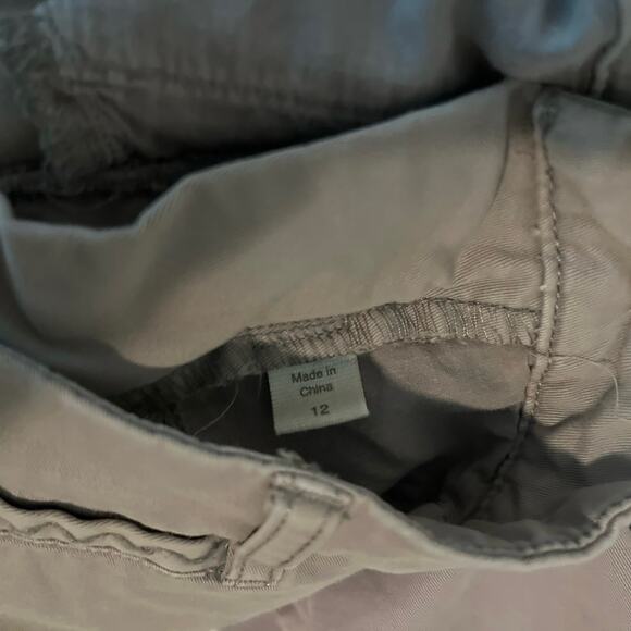 Garnet Hill Organic Cotton Straight Leg Khaki Chino Pant Grey 12 - Picture 10 of 10